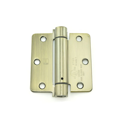 Hager 17513 3.5" x 3.5" Mortise Spring Hinge with 1/4" Radius Corner