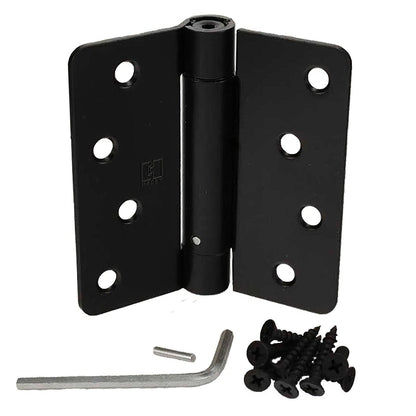 Hager 17514 4" x 4" Mortise Spring Hinge with 1/4" Radius Corner