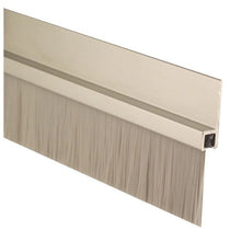 Pemko 18100CNB36 36 Inch 180 Degree Aluminum Retainer Weatherstrip with 1 Inch Nylon Brush Clear Aluminum Finish