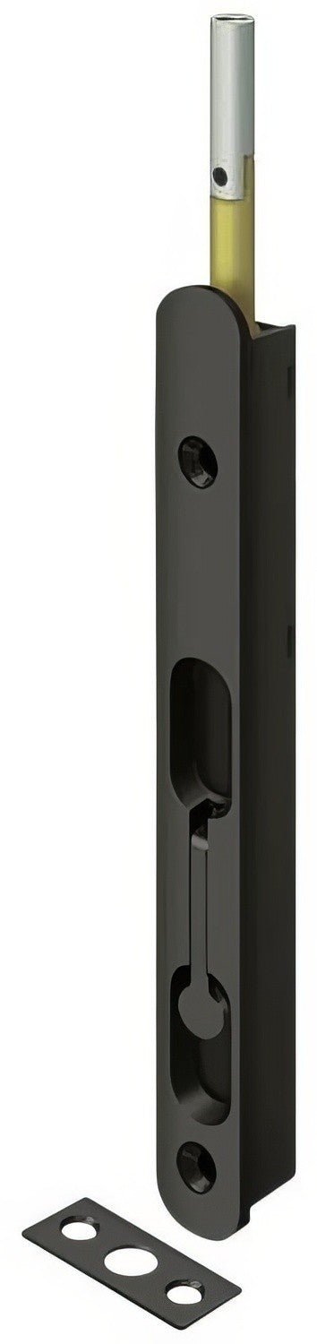 Deltana 18EFBZ 18" Zinc Round Edge Extension Flush Bolt