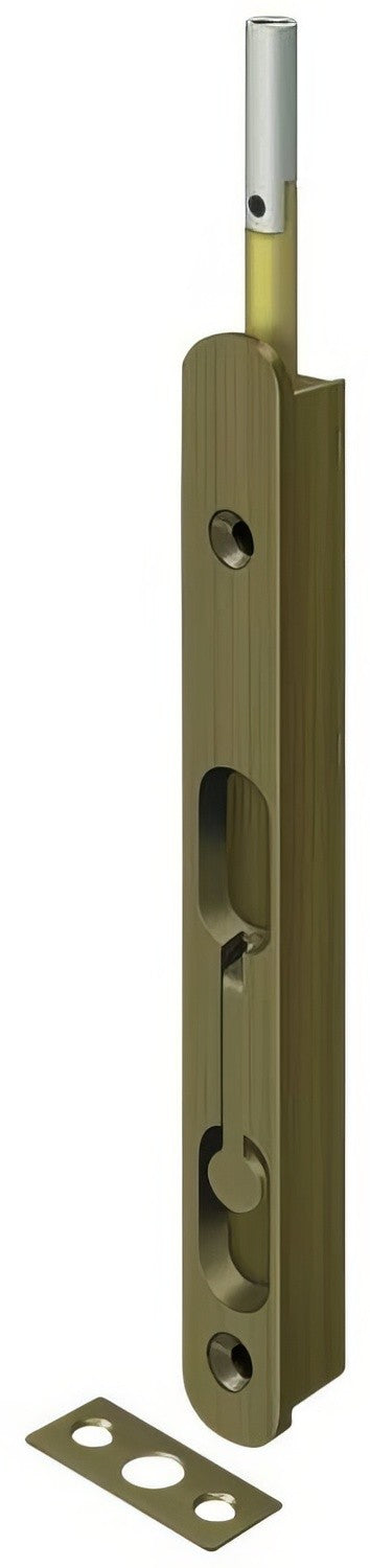 Deltana 18EFBZ 18" Zinc Round Edge Extension Flush Bolt
