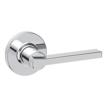 Kwikset 200CSLRDT-26 Casey Lever with Round Rose Passage Door Lock with 6AL Latch and RCS Strike Bright Chrome Finish.