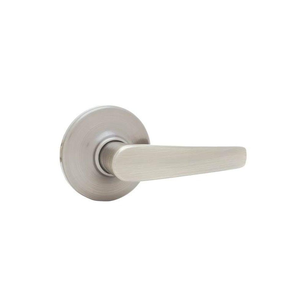 Kwikset 200DL-15.FD Delta Lever Passage Door Lock with RCALFD Latch and RCS Strike Satin Nickel Finish.