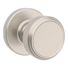 Kwikset 200MNKRDT-15 Maven Knob Round Rose Passage Door Lock with 6AL Latch and RCS Strike Satin Nickel Finish.