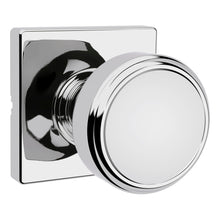 Kwikset 200MNKSQT-26 Maven Knob Square Rose Passage Door Lock with 6AL Latch and RCS Strike Bright Chrome Finish.