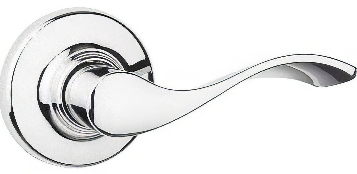 Kwikset 200BL Balboa Reversible Passage Door Lever.