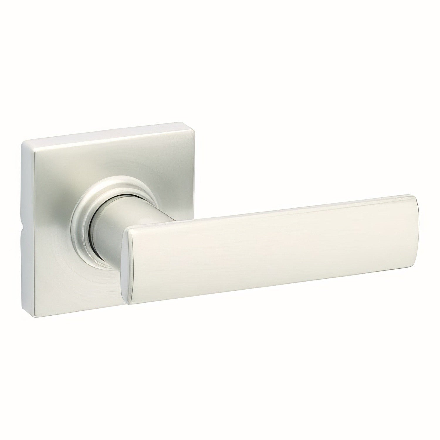 Kwikset 200BRNLSQT Breton Passage Door Lever with Square Rose.