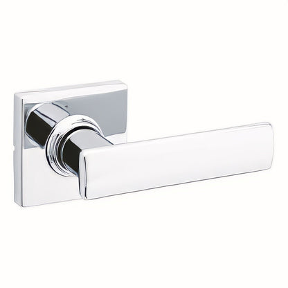 Kwikset 200BRNLSQT Breton Passage Door Lever with Square Rose.