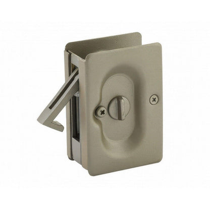 Emtek 2102US 3-1/2" Height Solid Brass Privacy Pocket Door Lock