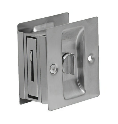 Emtek 2102US 3-1/2" Height Solid Brass Privacy Pocket Door Lock.