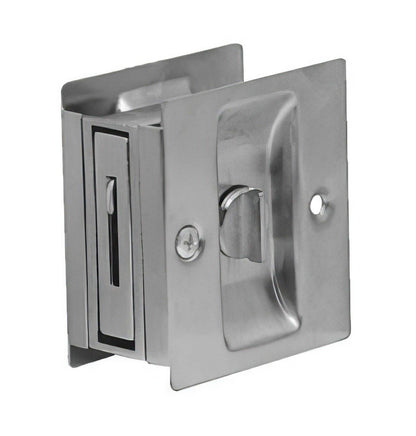 Emtek 2102US 3-1/2" Height Solid Brass Privacy Pocket Door Lock