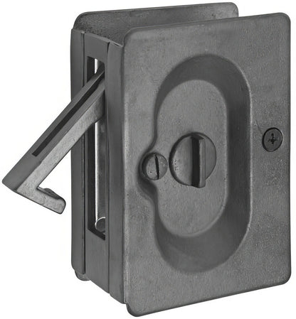 Emtek 2102US 3-1/2" Height Solid Brass Privacy Pocket Door Lock.