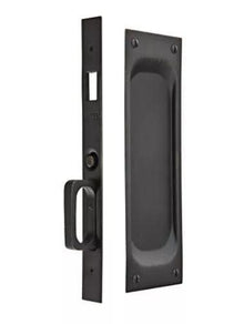 Emtek 2103US 7-1/2" Height Solid Brass Keyed Entry Pocket Door Mortise Lock