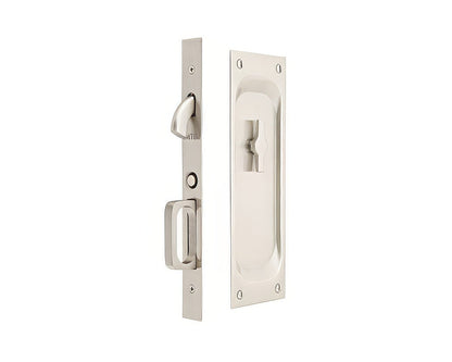 Emtek 2104US 7-1/2" Height Solid Brass Passage Pocket Door Mortise Latch