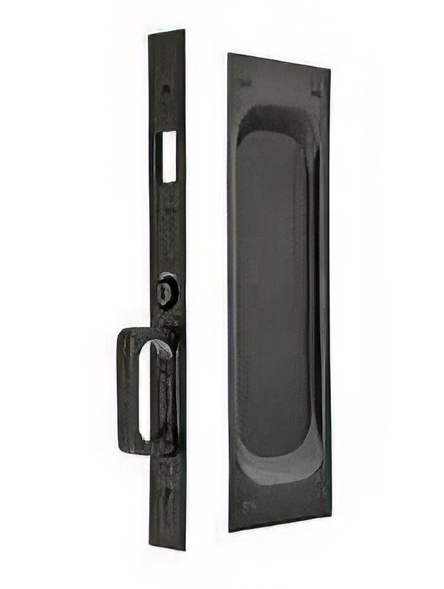 Emtek 7-1/2" Height Solid Brass Privacy Pocket Door Mortise Lock.
