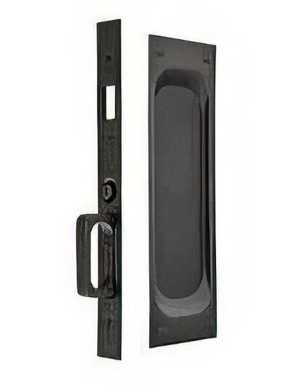 Emtek 7-1/2" Height Solid Brass Privacy Pocket Door Mortise Lock.