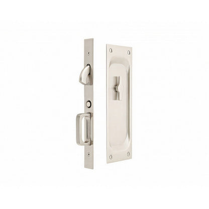 Emtek 7-1/2" Height Solid Brass Privacy Pocket Door Mortise Lock