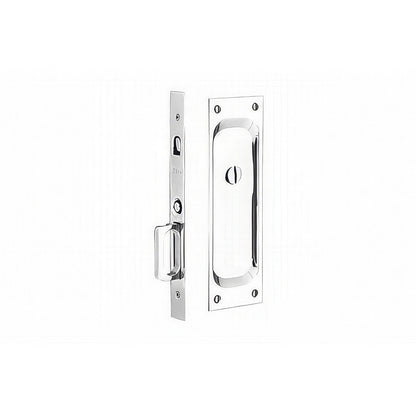 Emtek 7-1/2" Height Solid Brass Privacy Pocket Door Mortise Lock