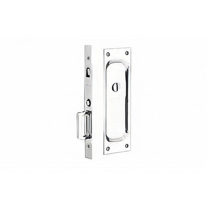 Emtek 7-1/2" Height Solid Brass Privacy Pocket Door Mortise Lock.