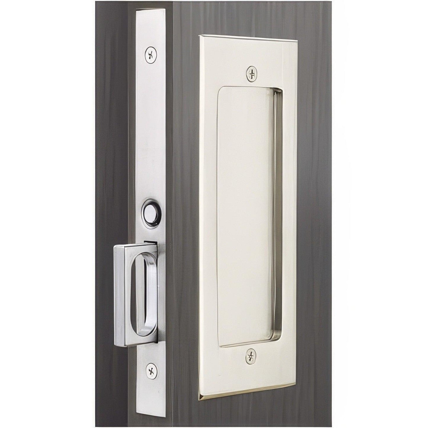 Emtek 2114US134 Modern Rectangular Passage Pocket Door Mortise Lock.