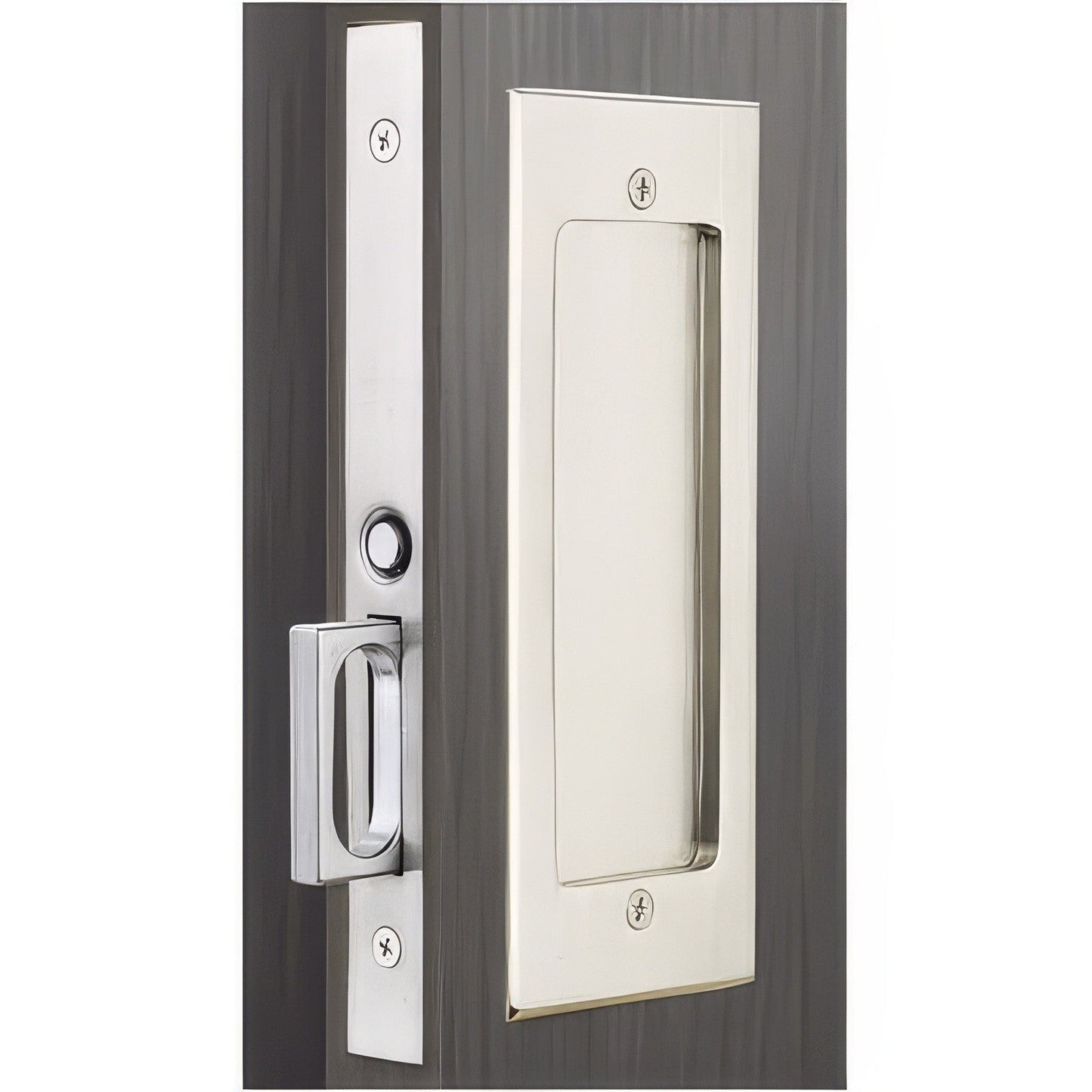 Emtek 2114US134 Modern Rectangular Passage Pocket Door Mortise Lock.