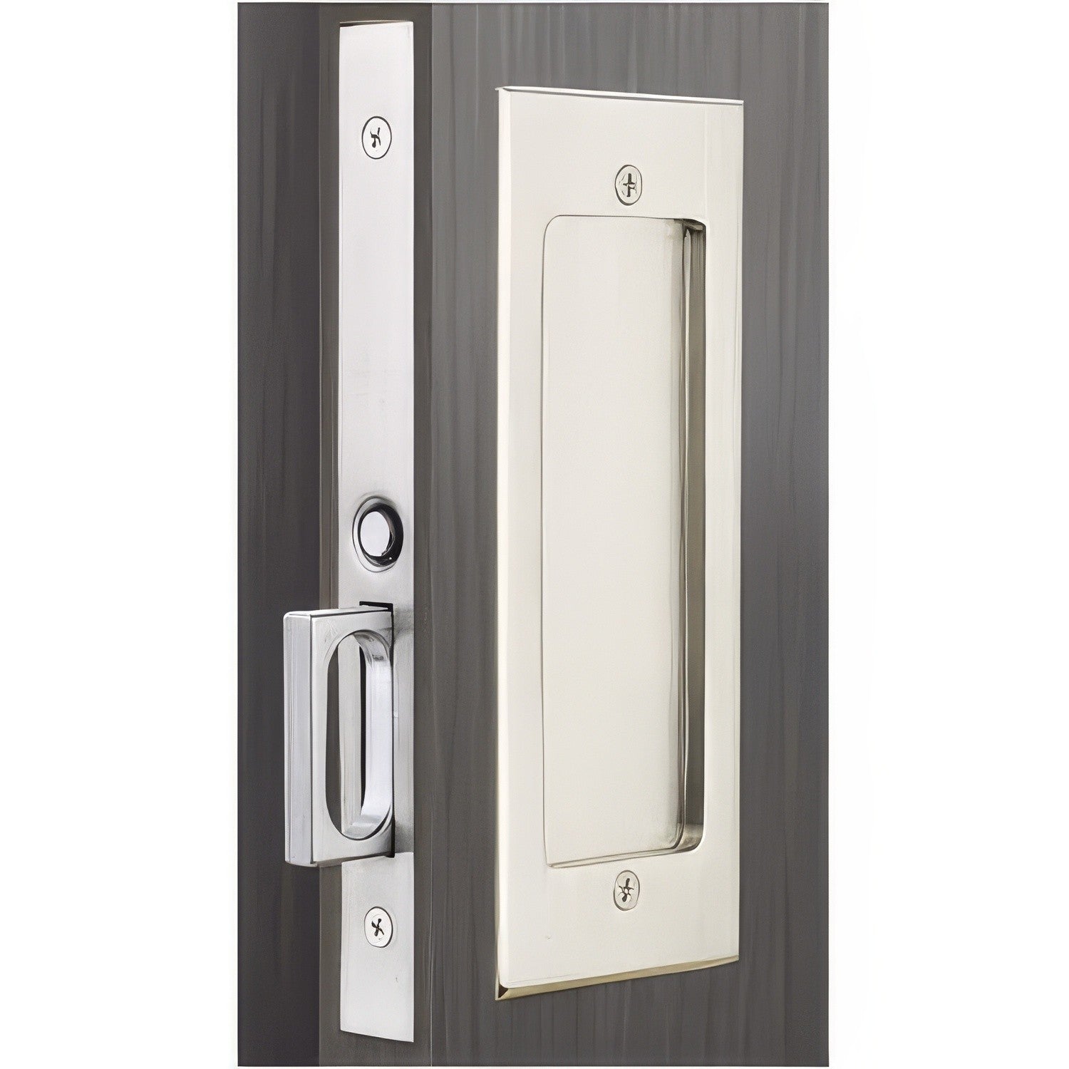 Emtek 2114US134 Modern Rectangular Passage Pocket Door Mortise Lock.