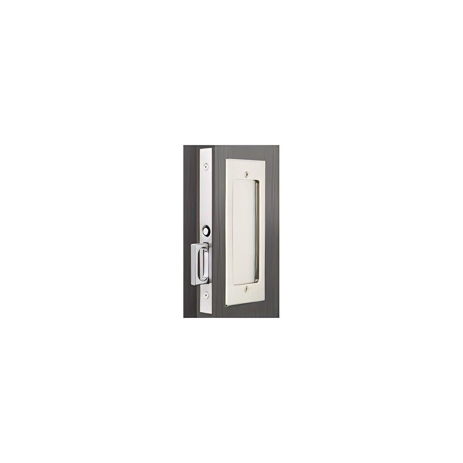 Emtek 2114US138 Modern Rectangular Passage Pocket Door Mortise Lock.