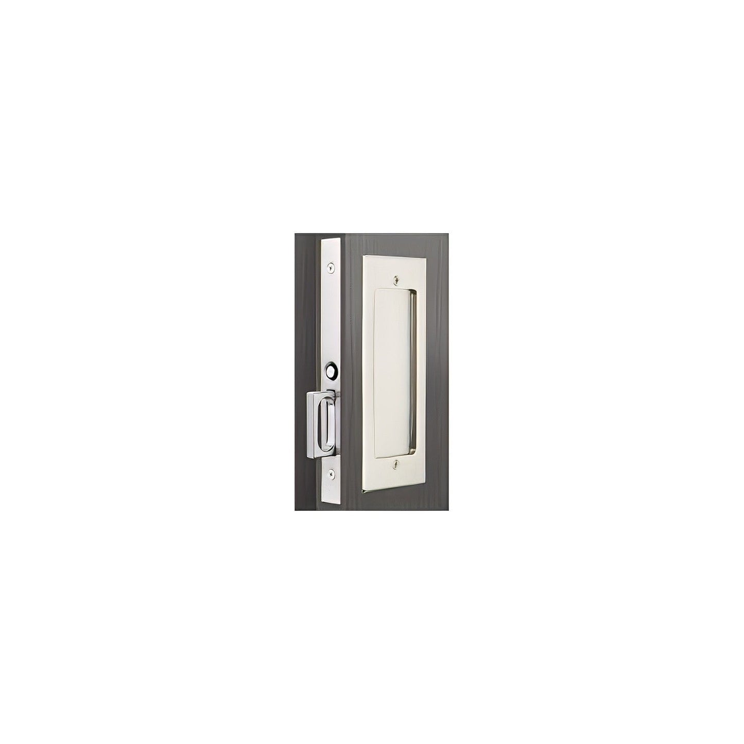 Emtek 2114US138 Modern Rectangular Passage Pocket Door Mortise Lock.