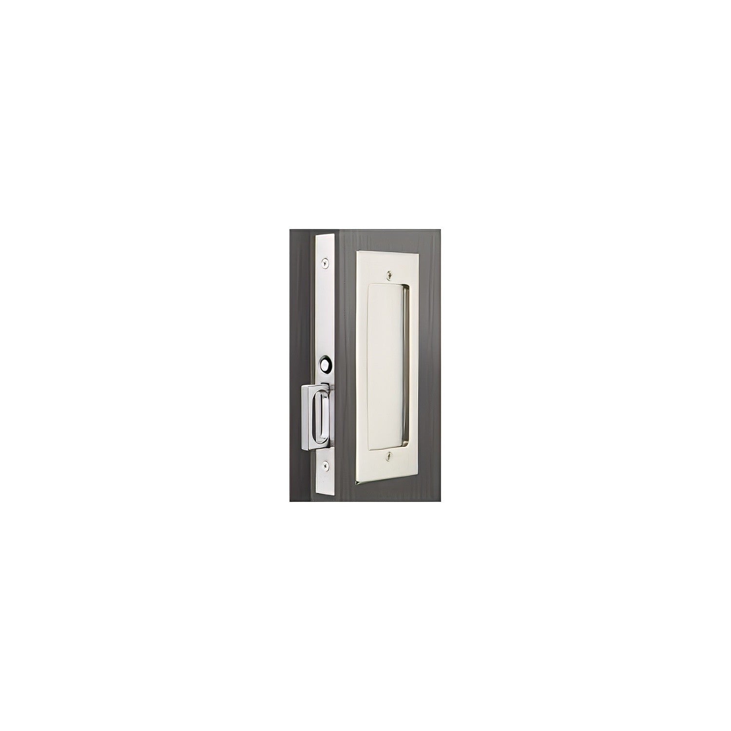 Emtek 2114US138 Modern Rectangular Passage Pocket Door Mortise Lock.