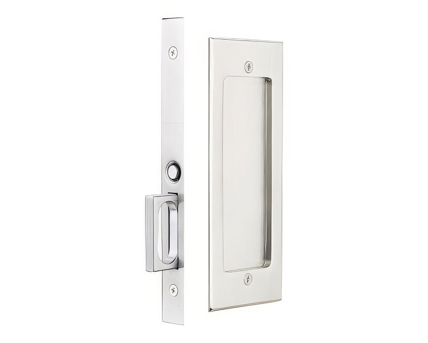 Emtek 2116US138 Modern Rectangular Dummy Pocket Door Mortise Lock.