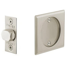Emtek 2134US Square Passage Pocket Door Tubular Lock with Passage Strike Plate.