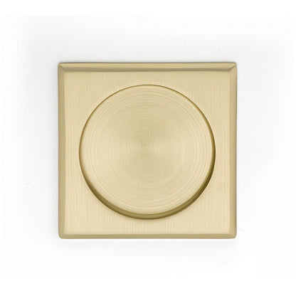 Emtek 2136US Square Dummy Pocket Door Tubular Lock with Edge Pull.