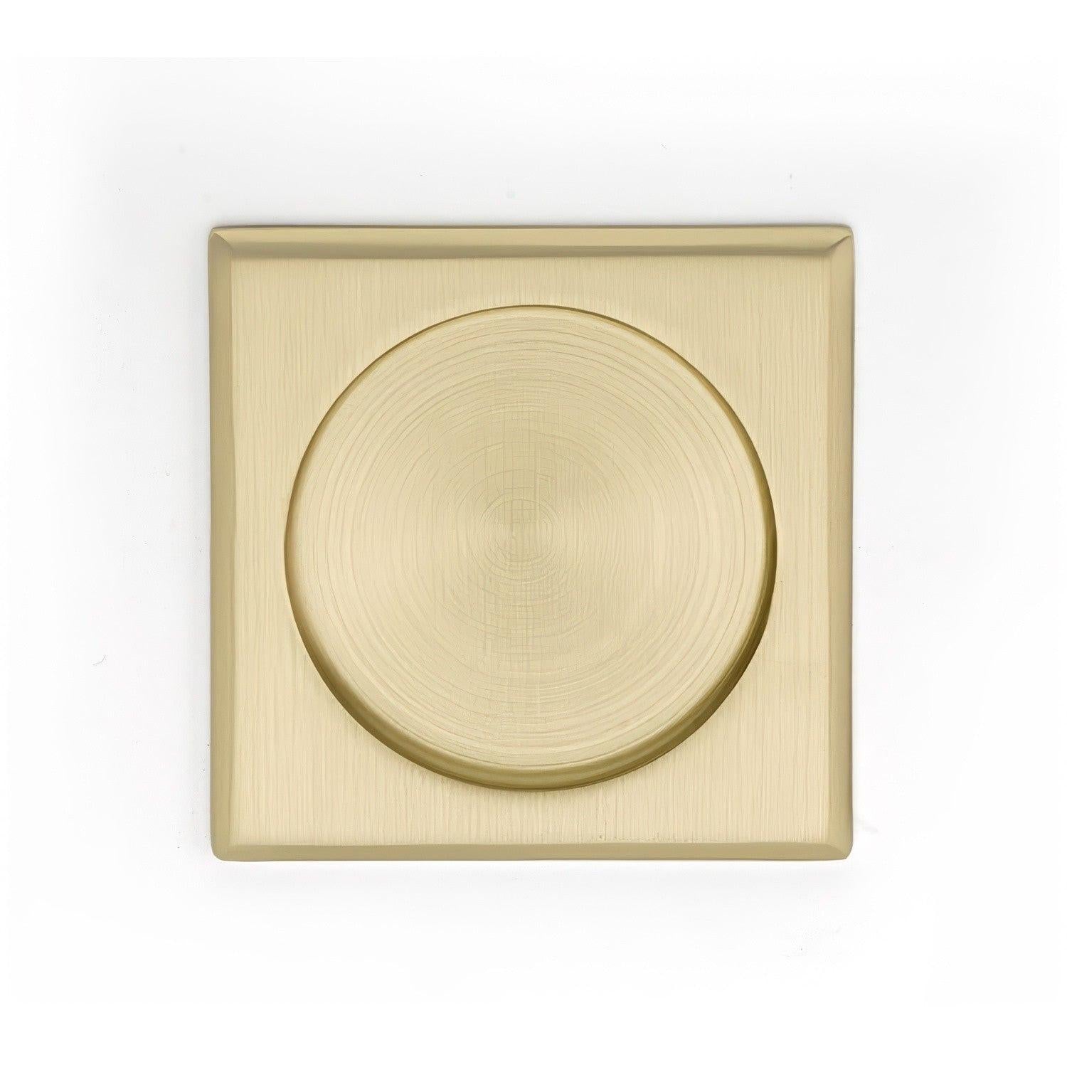 Emtek 2136US Square Dummy Pocket Door Tubular Lock with Edge Pull.