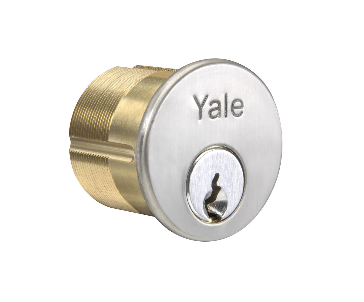 ASSA Abloy Accentra 2153GB626118 1-1/8" 6 Pin Mortise Cylinder with GB Keyway US26D (626) Satin Chrome Finish.