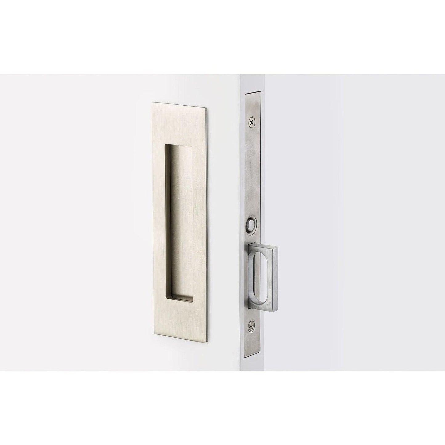 Emtek 2154US134 Narrow Modern Rectangular Passage Pocket Door Mortise Lock.