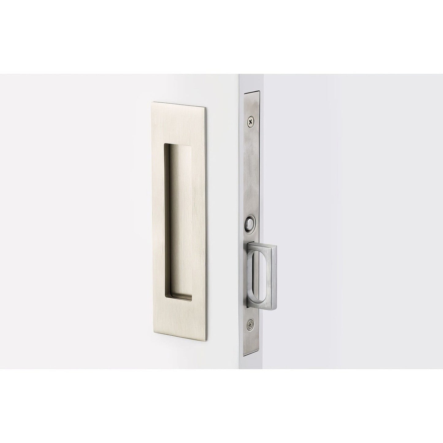 Emtek 2154US134 Narrow Modern Rectangular Passage Pocket Door Mortise Lock.