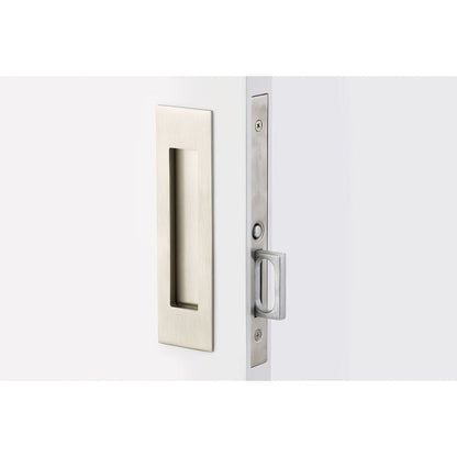 Emtek 2154US134 Narrow Modern Rectangular Passage Pocket Door Mortise Lock.
