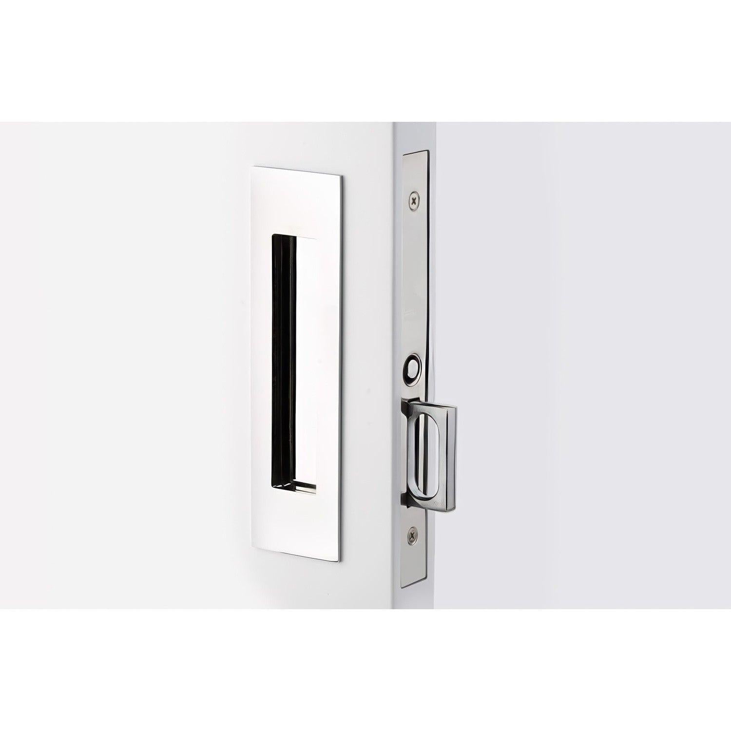 Emtek 2154US134 Narrow Modern Rectangular Passage Pocket Door Mortise Lock.