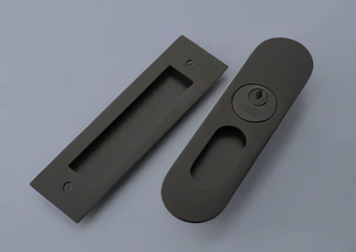 Emtek 2155US134 Narrow Modern Rectangular Passage Pocket Door Mortise Lock.