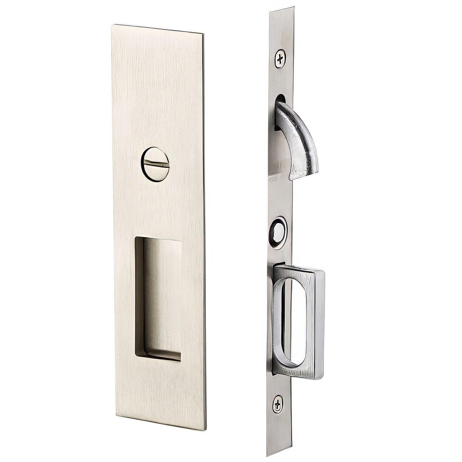 Emtek 2155US138 Narrow Modern Rectangular Passage Pocket Door Mortise Lock.