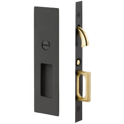 Emtek 2155US138 Narrow Modern Rectangular Passage Pocket Door Mortise Lock.