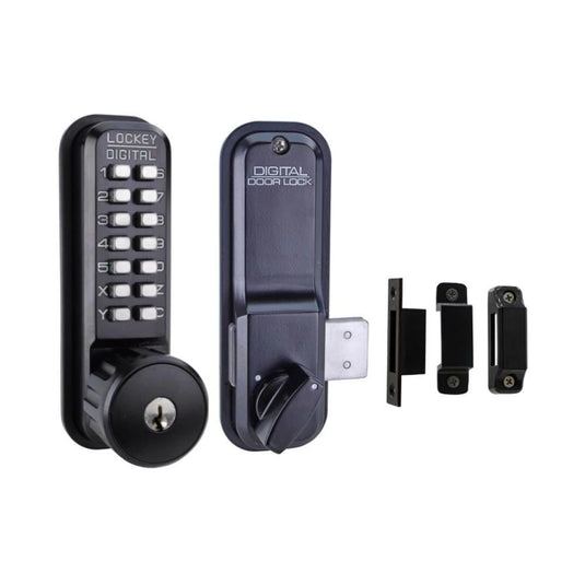 Lockey 2200-KO Mechanical Keyless Surface Mount Deadbolt with Key Override