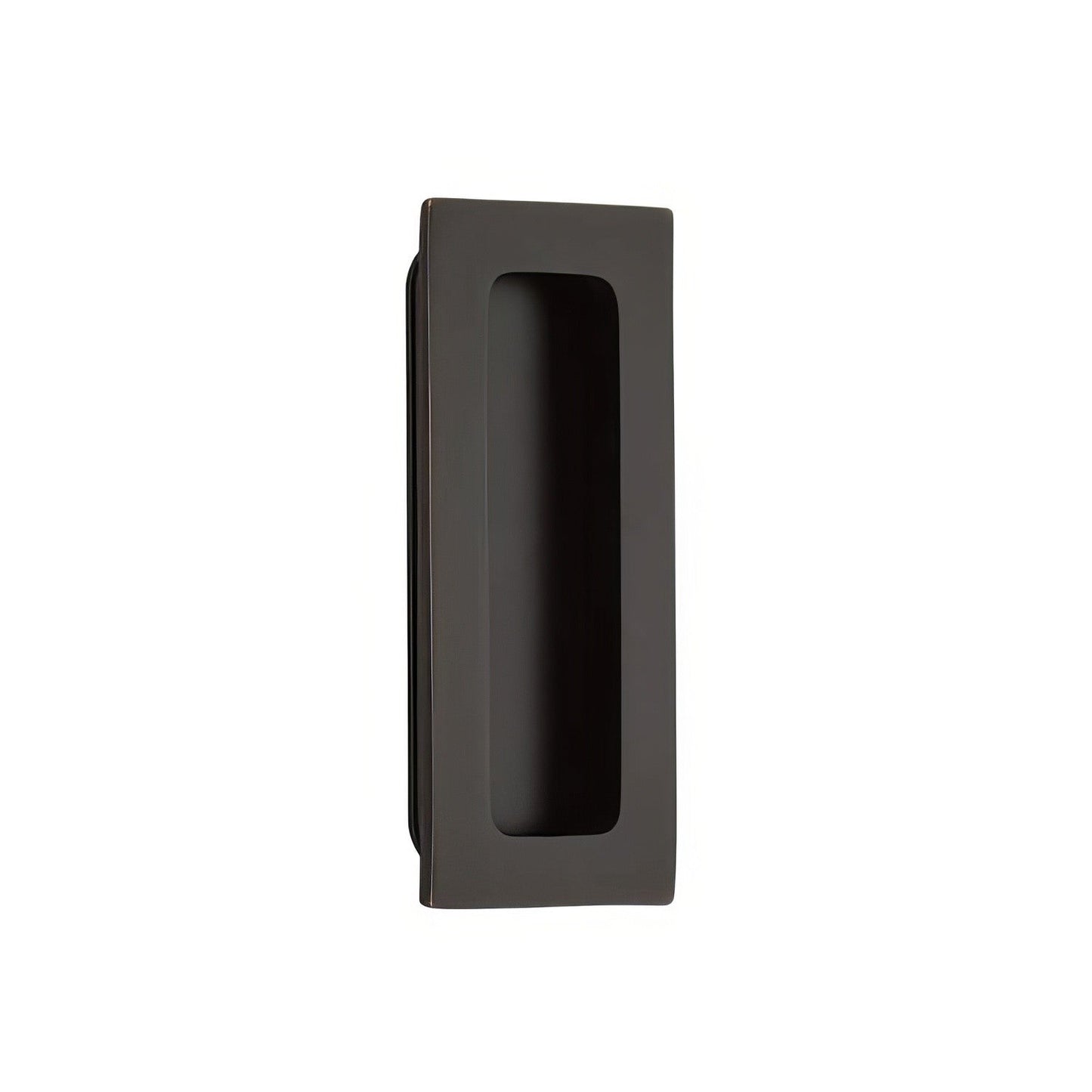Emtek 4 Inch Modern Rectangular Flush Pull.