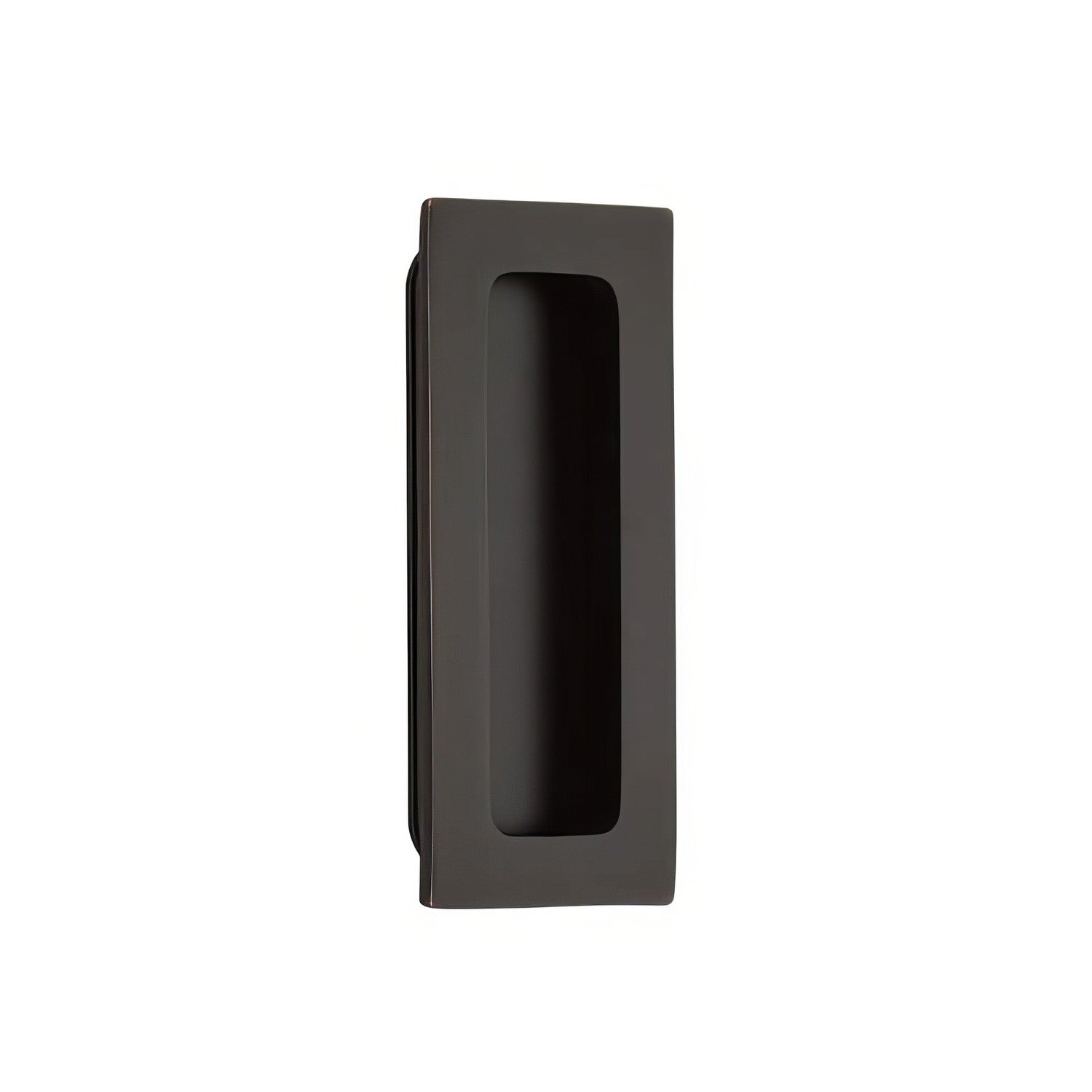 Emtek 4 Inch Modern Rectangular Flush Pull.