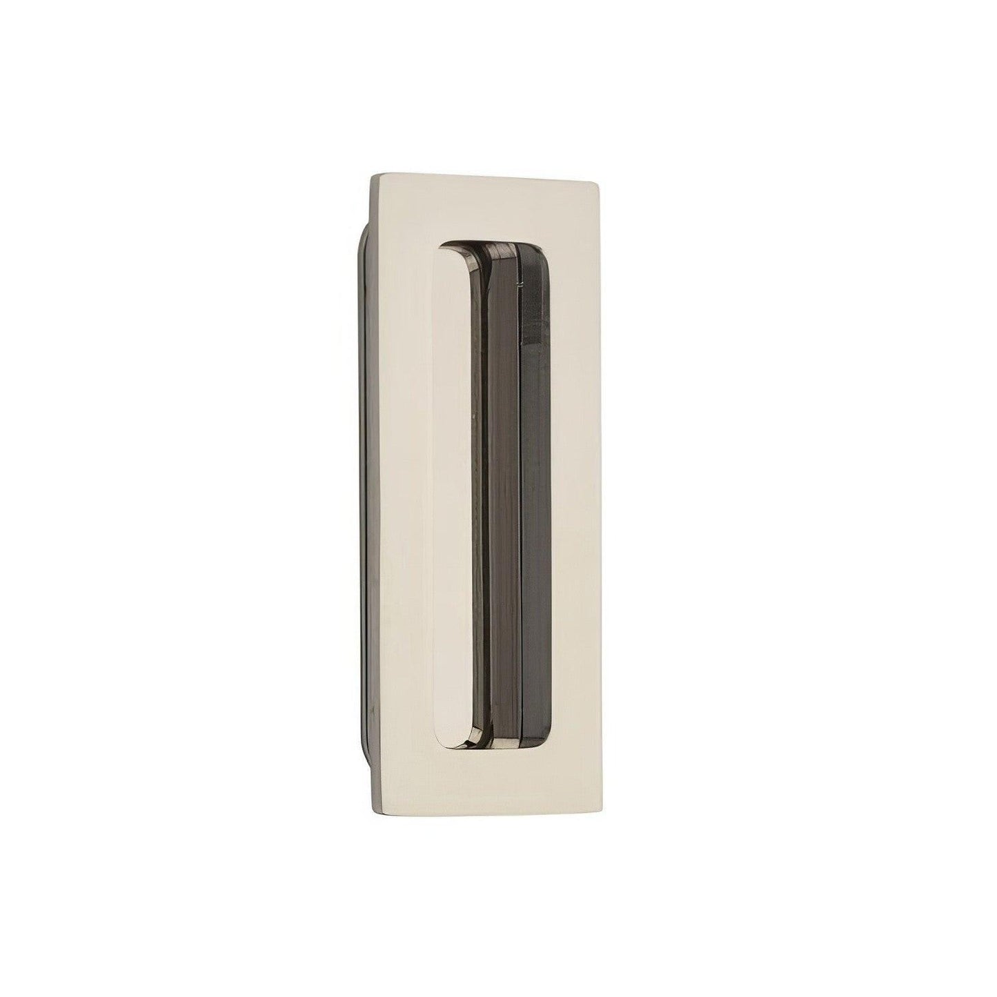 Emtek 4 Inch Modern Rectangular Flush Pull.