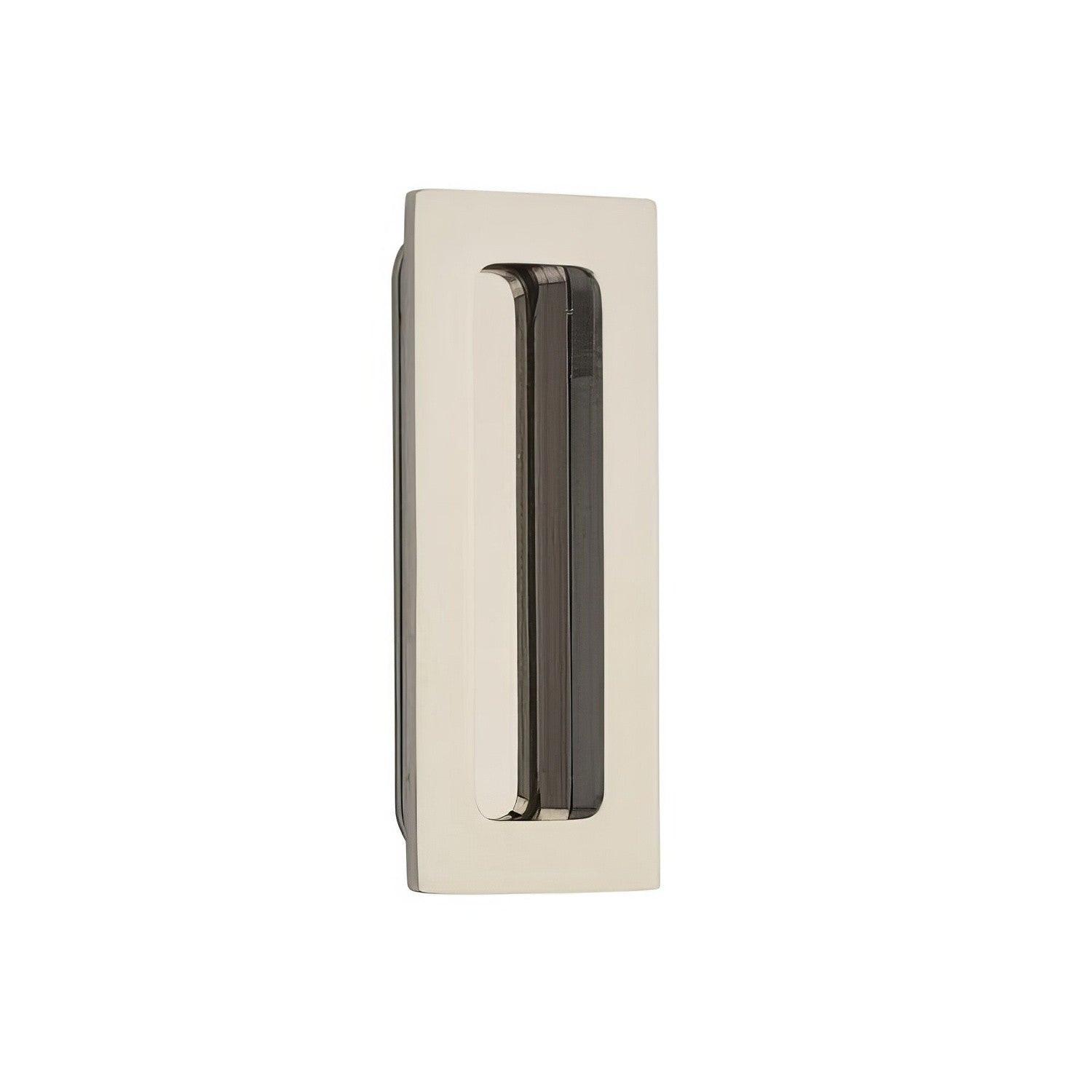 Emtek 4 Inch Modern Rectangular Flush Pull.