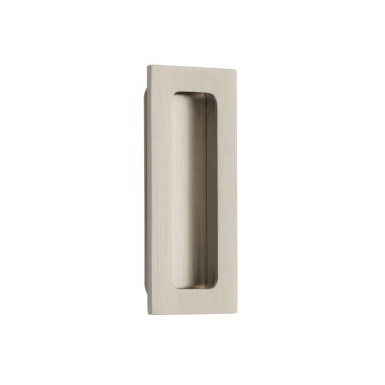 Emtek 4 Inch Modern Rectangular Flush Pull.