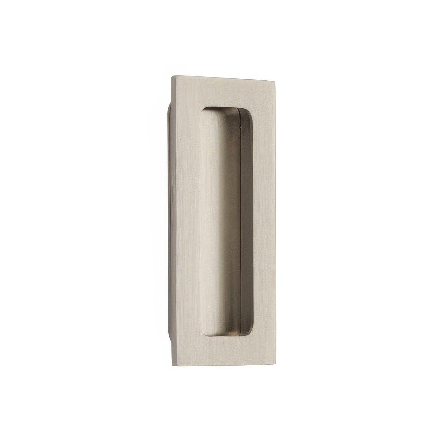 Emtek 4 Inch Modern Rectangular Flush Pull.