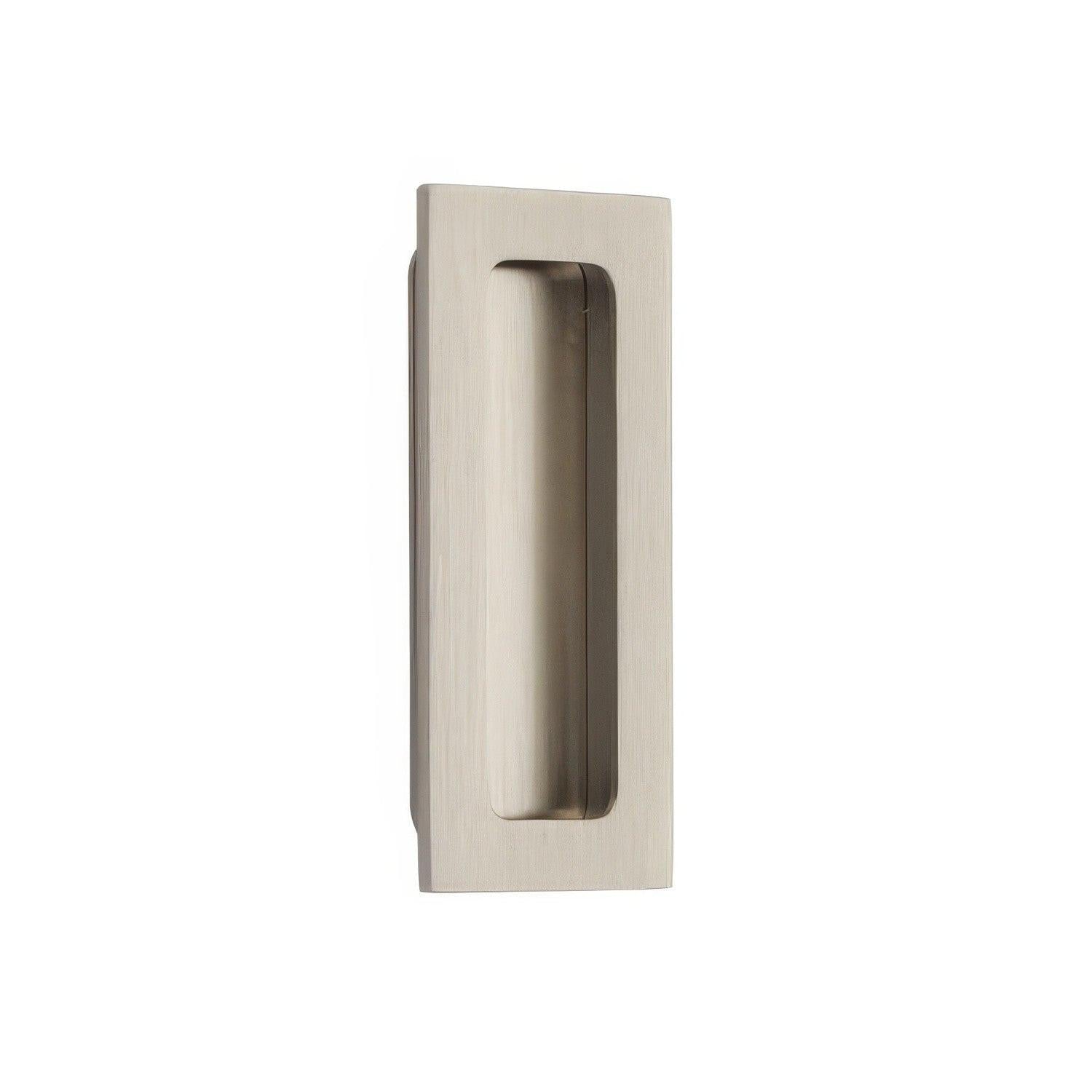 Emtek 4 Inch Modern Rectangular Flush Pull.