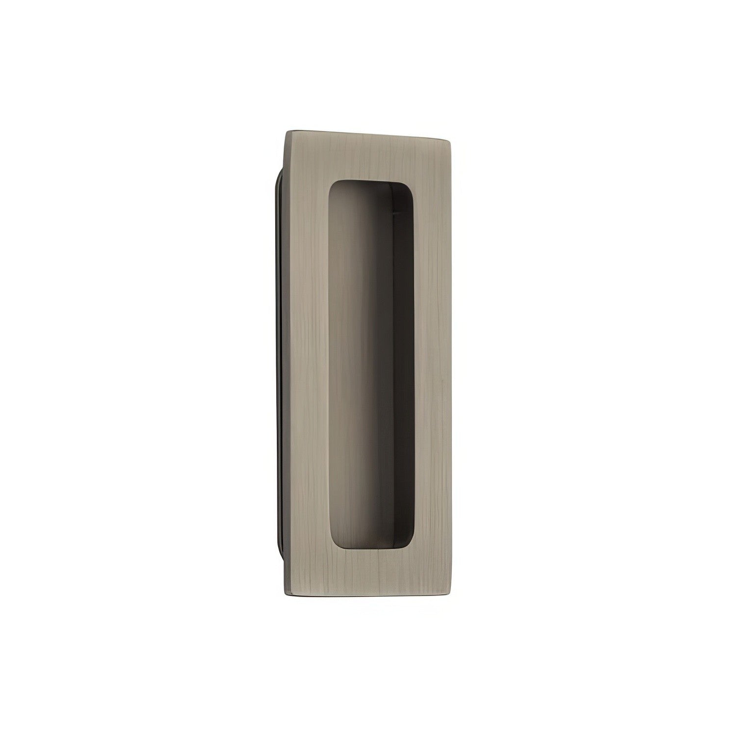 Emtek 4 Inch Modern Rectangular Flush Pull.